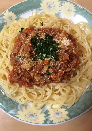 野菜たっぷりのミートソーススパゲティ-レシピのメイン写真