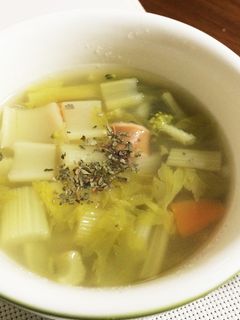 セロリたっぷりコンソメスープ-レシピのメイン写真