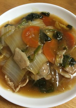 創味シャンタンDXで白菜のあんかけ煮-レシピのメイン写真