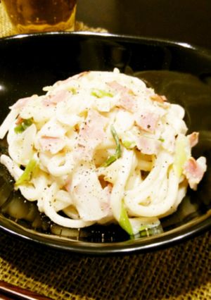 ＊シャンタンdeコク旨♡クリームうどん＊-レシピのメイン写真