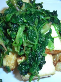 ほうれん草と豆腐のバター炒め-レシピのメイン写真