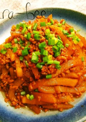 簡単♡大根とひき肉のコク旨オイ味噌炒め-レシピのメイン写真