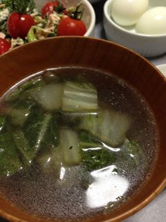 創味シャンタンで白菜の簡単スープ-レシピのメイン写真