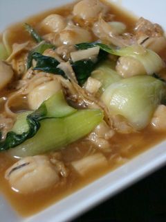 ☆ホタテとチンゲン菜のオイスター煮込み☆-レシピのメイン写真