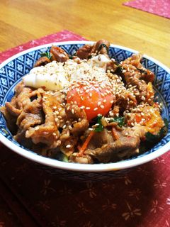 豚キムチ丼-レシピのメイン写真