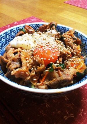 豚キムチ丼-レシピのメイン写真