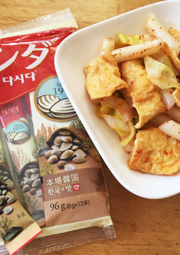 トッポギと油揚げの醤油炒め-レシピのメイン写真