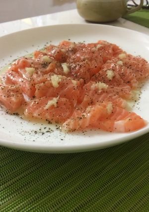 サーモンカルパッチョ-レシピのメイン写真