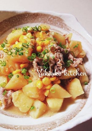 味噌バターコーン肉じゃが-レシピのメイン写真