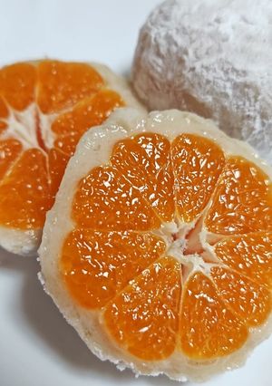 ★低糖質‼アーモンドミルクとオオバコで🍊みかん餅-レシピのメイン写真