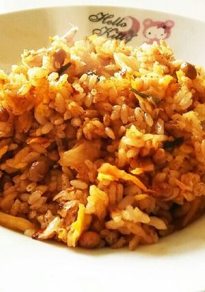 ピリッと納豆キムチ炒飯-レシピのメイン写真