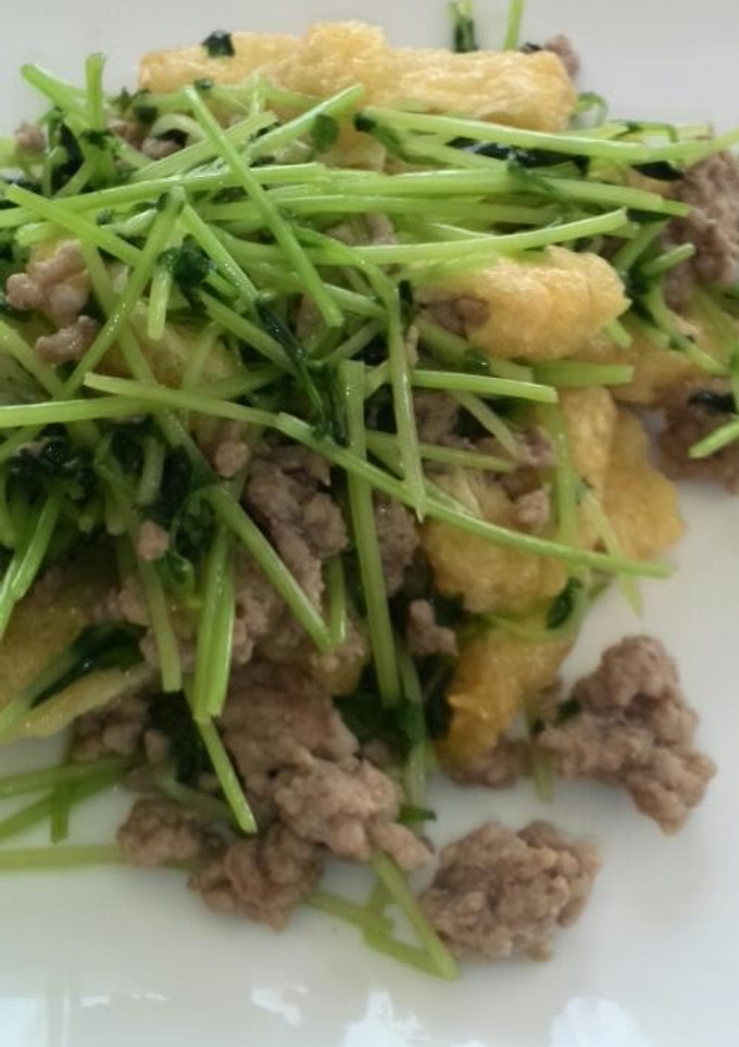 簡単～豆苗と油揚げの炒めもの-レシピのメイン写真