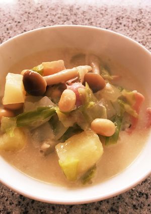 野菜たっぷり豆乳チャウダー-レシピのメイン写真