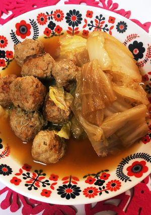 白菜と肉だんごの生姜煮-レシピのメイン写真
