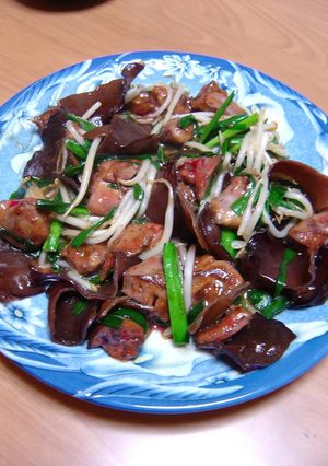 鶏レバニラ炒め-レシピのメイン写真