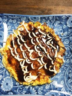 キャベツ入り卵焼き〜お好み焼き風〜-レシピのメイン写真