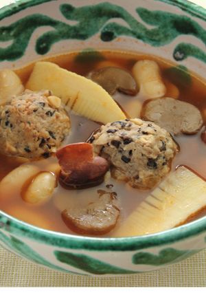 トマト風味の大豆入りミートボール【天狗】-レシピのメイン写真
