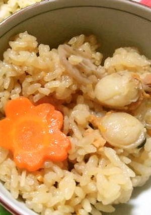ホタテ入り炊き込みご飯-レシピのメイン写真