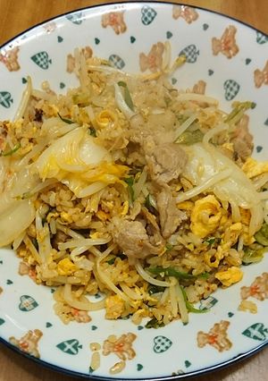 キムチ鍋の残り物でキムチ炒飯-レシピのメイン写真
