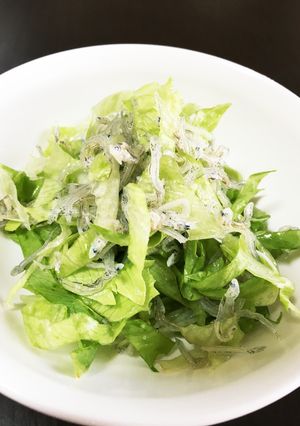 超簡単！レタスとじゃこのごま油和え♡-レシピのメイン写真