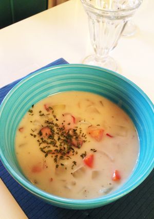 冷凍保存の材料でクラムチャウダー！-レシピのメイン写真