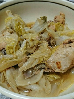 白菜と鶏手羽元のポン酢しょうが煮-レシピのメイン写真