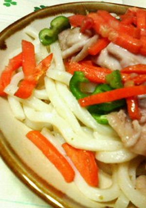 すぐ食べられる☆チキンの塩焼きうどん♪♪-レシピのメイン写真