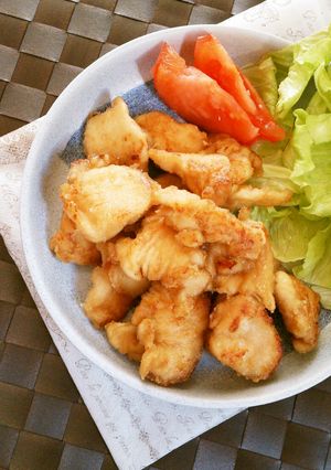 簡単☆鶏胸肉の揚げないオイスター唐揚げ。-レシピのメイン写真