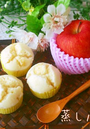 りんごたっぷり♡鍋で簡単りんごの蒸しパン-レシピのメイン写真