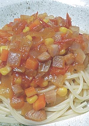 トマトたっぷりのミートソースパスタ-レシピのメイン写真