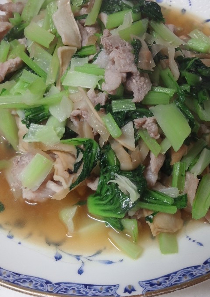 ター菜とザーサイの炒め物-レシピのメイン写真