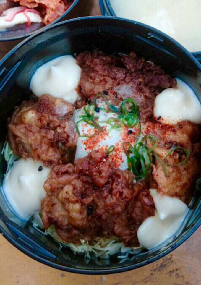 唐揚げリメイク♪とろ〜り温玉♪絶品丼♡-レシピのメイン写真
