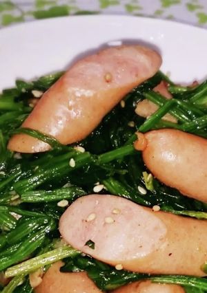 ほうれん草とウインナー☆ニンニク醤油で-レシピのメイン写真