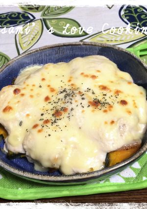 豆腐クリームでかぼちゃの和風グラタン-レシピのメイン写真