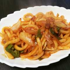 簡単10分で♪ナポリタンうどん-レシピのメイン写真