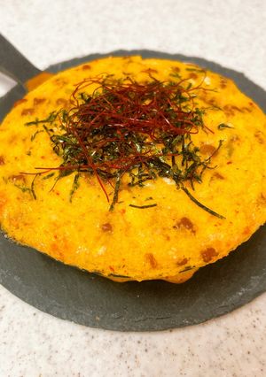 長芋とろろのチーズ焼き⑦納豆キムチ-レシピのメイン写真