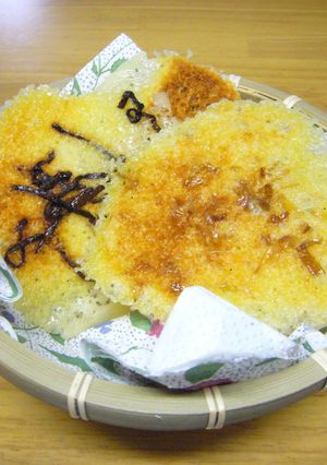 めちゃ簡単！！レンジdeチーズせんべい♪-レシピのメイン写真