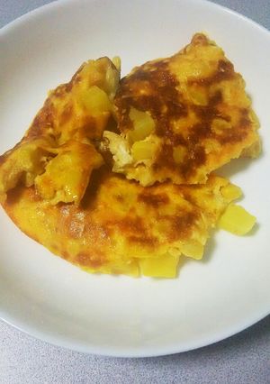 たくあんとチーズとコーンのオムレツ-レシピのメイン写真