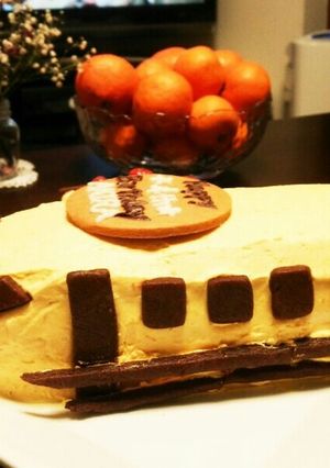 新幹線 ドクターイエロー ケーキ-レシピのメイン写真