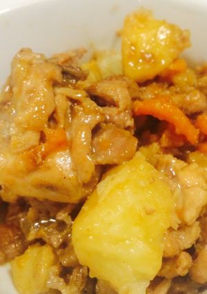 骨つき鶏肉とじゃがいもの甘辛煮-レシピのメイン写真