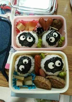 キャラ弁 真っ黒くろすけ-レシピのメイン写真