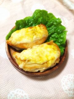 簡単♪ささみのカレーマヨチーズ焼き♡-レシピのメイン写真