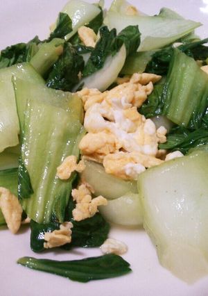 チンゲン菜とたまごで！-レシピのメイン写真