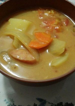 カレー風味のトマトホワイトシチュー-レシピのメイン写真
