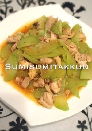ハヤト瓜と鶏肉の中華炒め☆-レシピのメイン写真