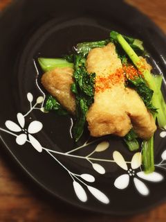 *青菜と油揚げの煮びたし*-レシピのメイン写真