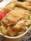 お弁当用のカツ丼(カツの卵とじ)はこれ！