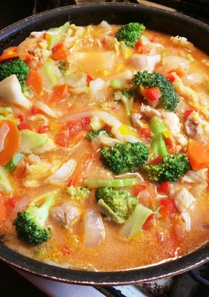 たっぷり野菜♪簡単トマトクリーム風スープ-レシピのメイン写真