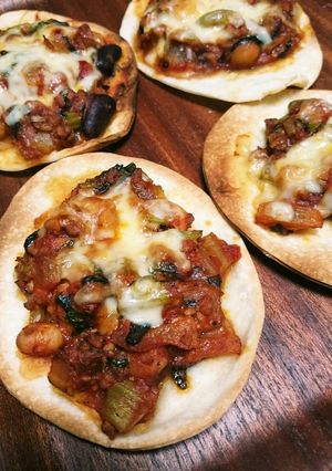 大根の葉っぱのチリビーンズ-レシピのメイン写真