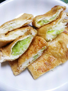 油揚げではさんだチーズinネギ焼き♪-レシピのメイン写真
